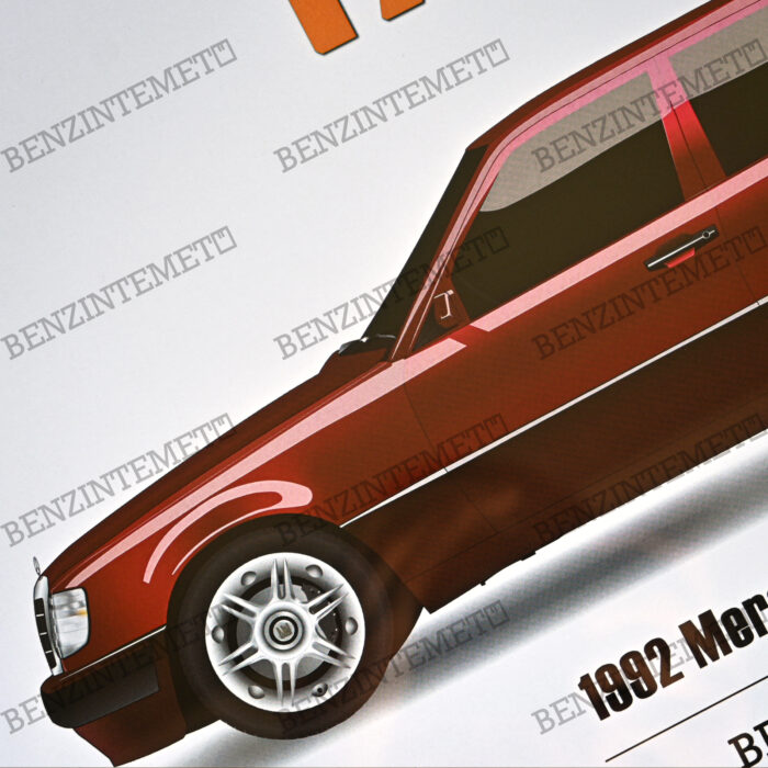 Taxi - 1992 Mercedes-Benz 500E - Red - Image 2